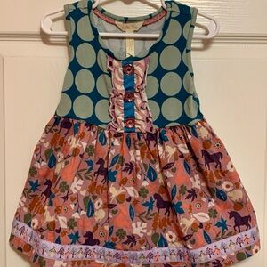 Matilda Jane Forest Friends Floral Kids Top size 4